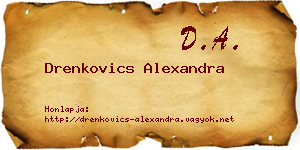 Drenkovics Alexandra névjegykártya